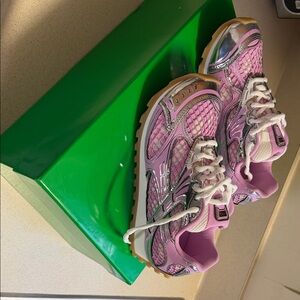 Bottega Veneta Orbit Metallic Pink Sneakers